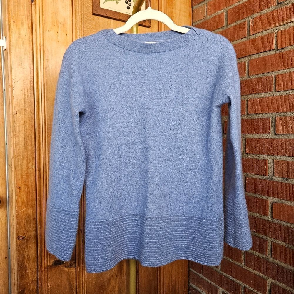 Ellen Tracy Blue Cashmere Sweater